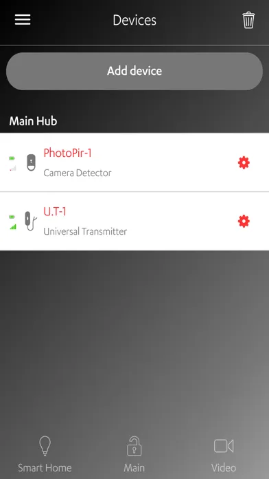 Ảnh chụp màn hình của G4S SMARTalarm