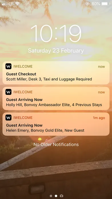 Tangkapan skrin Welcome App