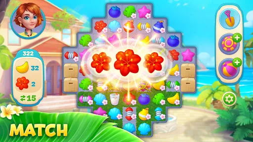 Screenshot di Hawaii Match-3 Mania: Design