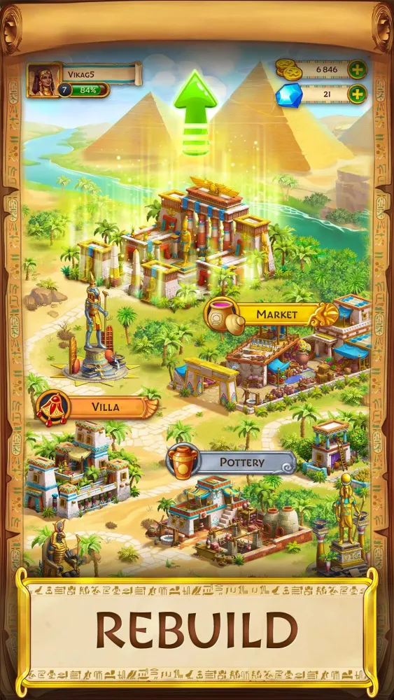 Jewels of Egypt・Match 3 Puzzle سکرین شاٹس