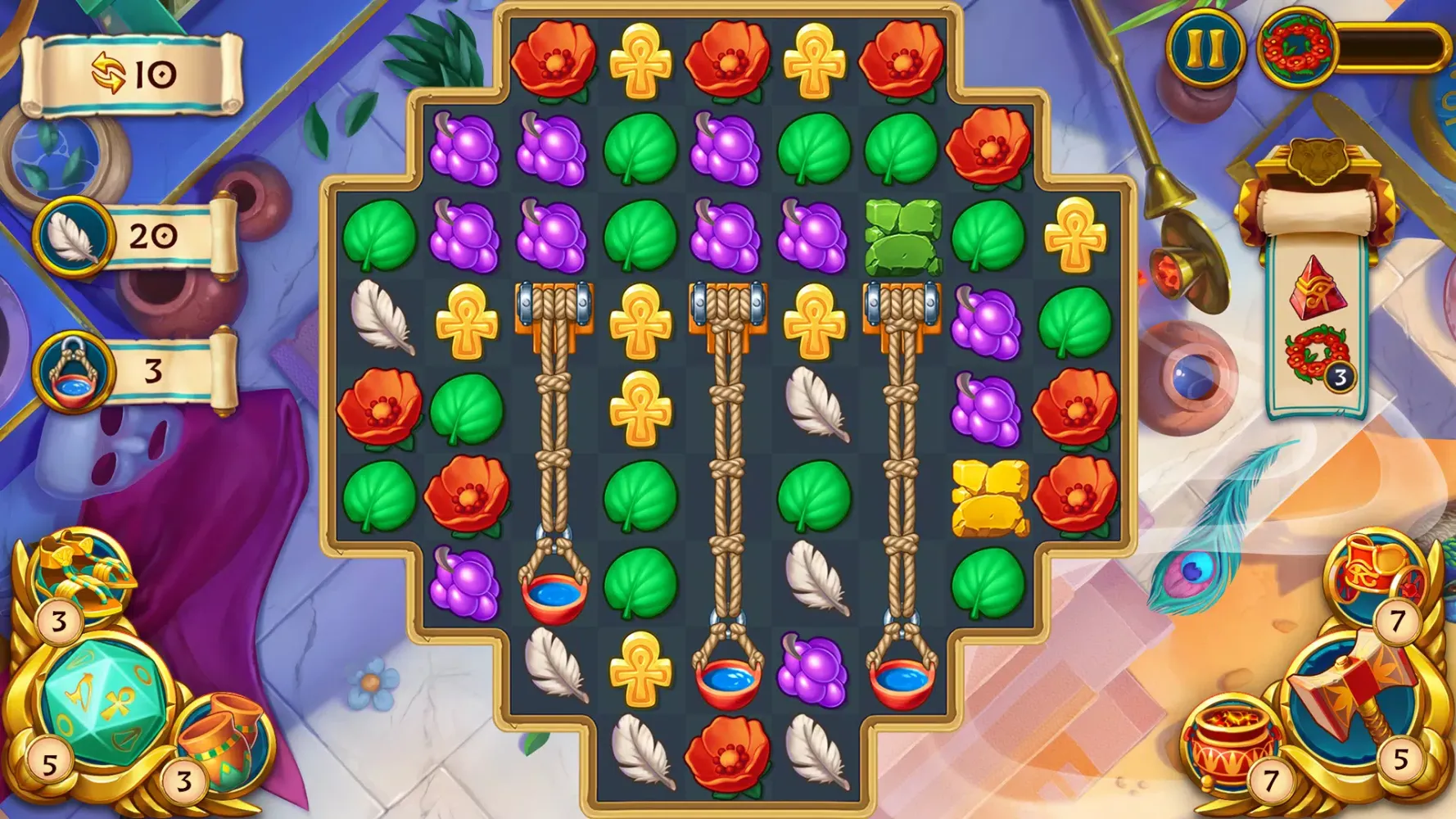Jewels of Egypt・Match 3 Puzzle سکرین شاٹس