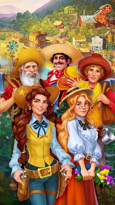 Jewels of the Wild West Match3 Screenshots