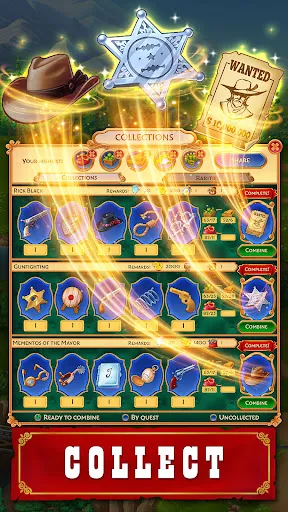 Tangkapan skrin Jewels of the Wild West・Match3