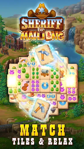 Screenshot di Sheriff of Mahjong: Tile Match
