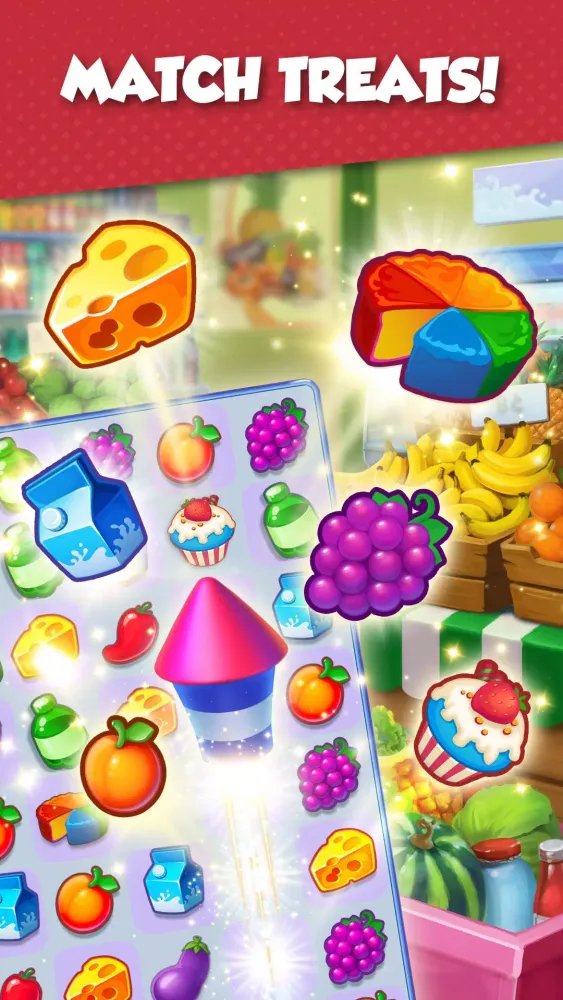 Capturas de tela do Supermarket Mania - Match 3