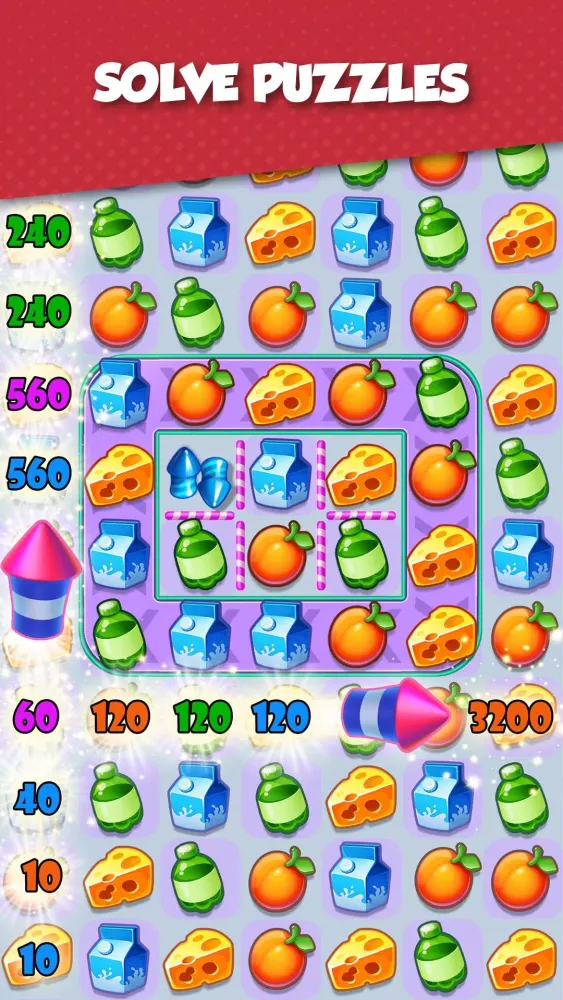 Capturas de tela do Supermarket Mania - Match 3