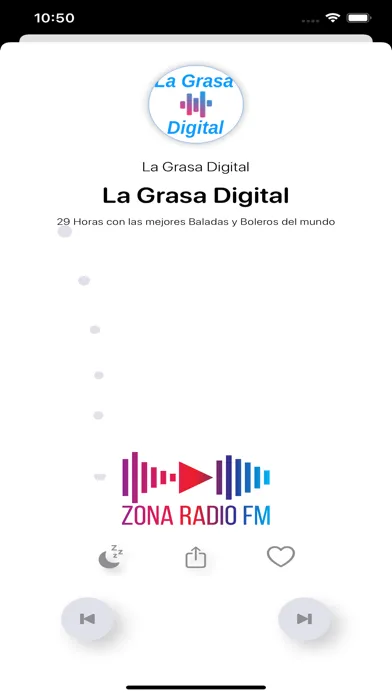 Ảnh chụp màn hình của Zona Radio FM