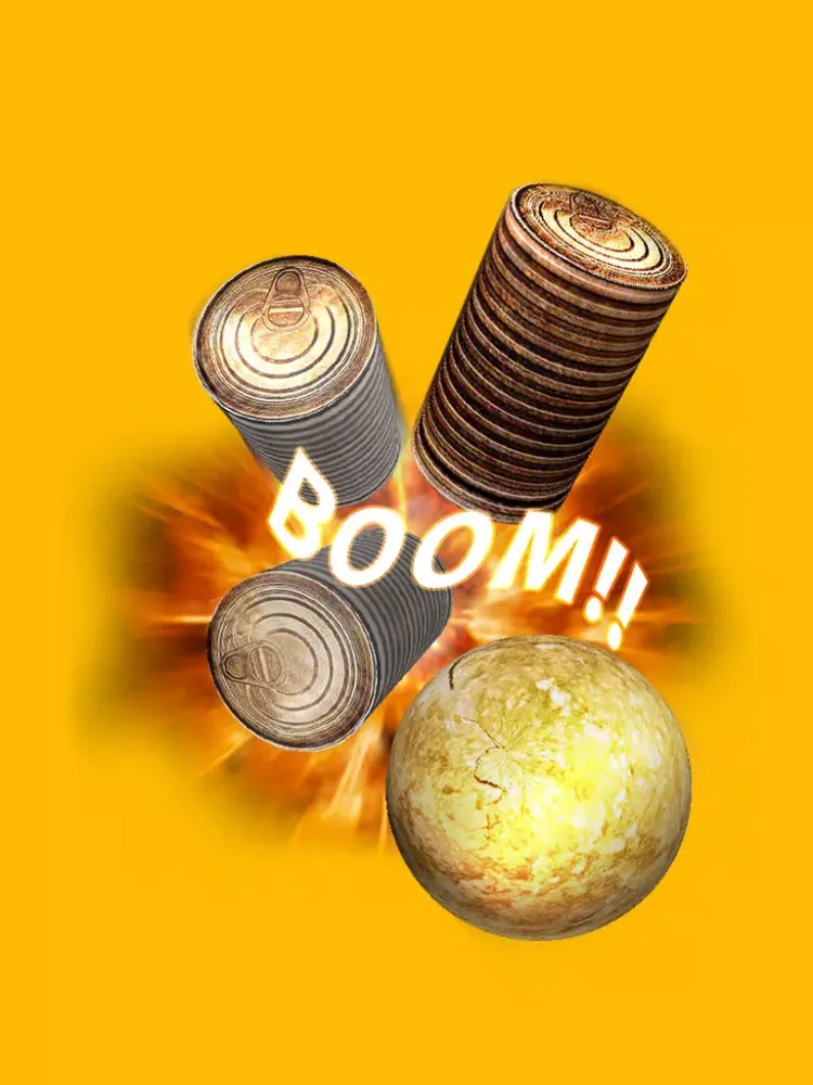 Capturas de pantalla de Game strike the can with stone - جديد.. لعبة رجم العلب بالحجارة iPad 