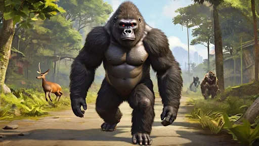 ภาพหน้าจอของ Angry Wild Gorilla Animal Game