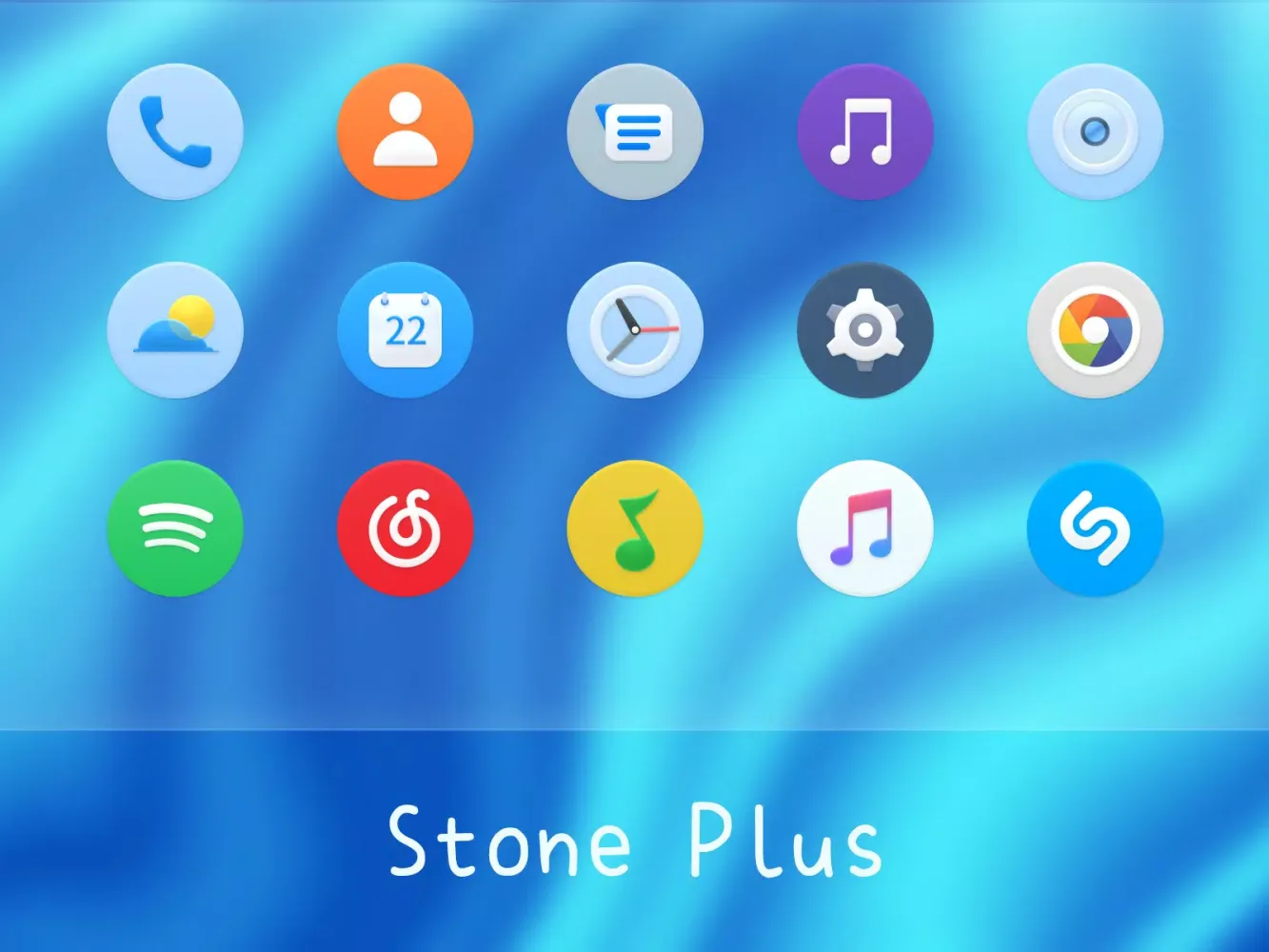 تصاویر Stone Plus - Icon Pack