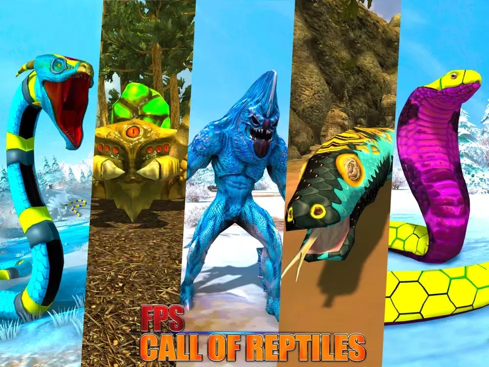 Ảnh chụp màn hình của FPS Call of Reptiles iPad 