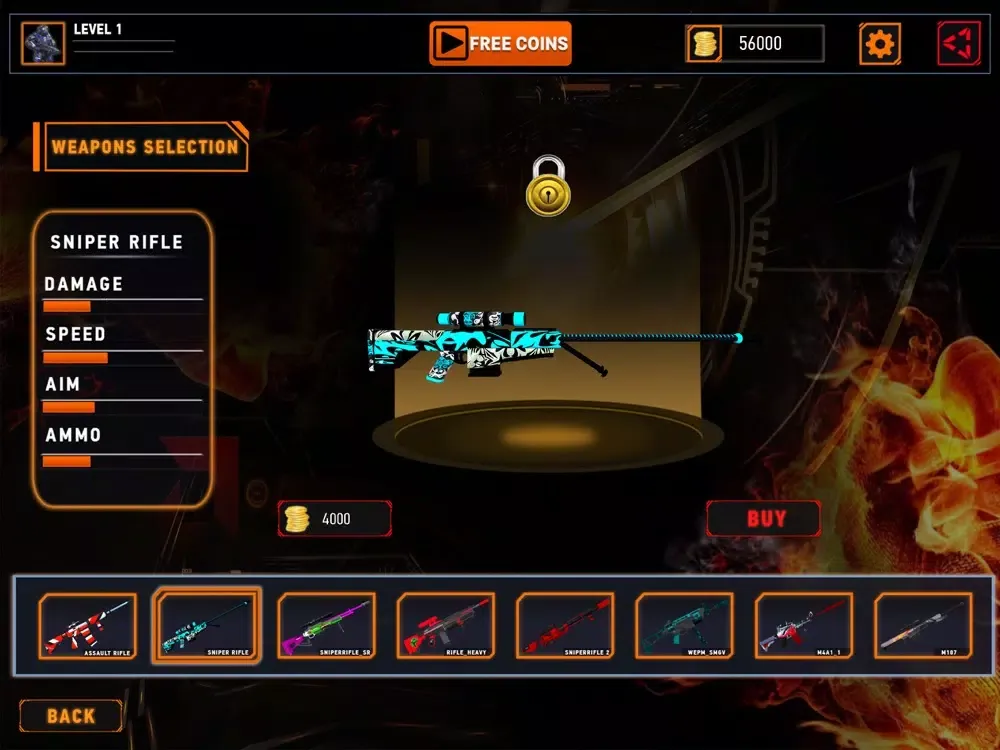 Ảnh chụp màn hình của FPS Call of Reptiles iPad 