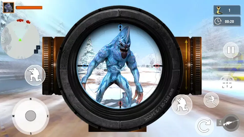 Ảnh chụp màn hình của FPS Call of Reptiles