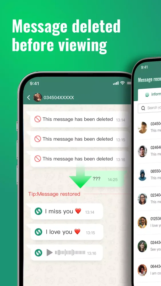GA Recovery Deleted Message স্ক্রিনশট