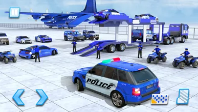 Tangkapan layar US City Police Car Transporter