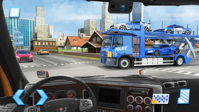 Tangkapan layar US City Police Car Transporter