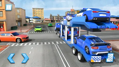 Tangkapan layar US City Police Car Transporter