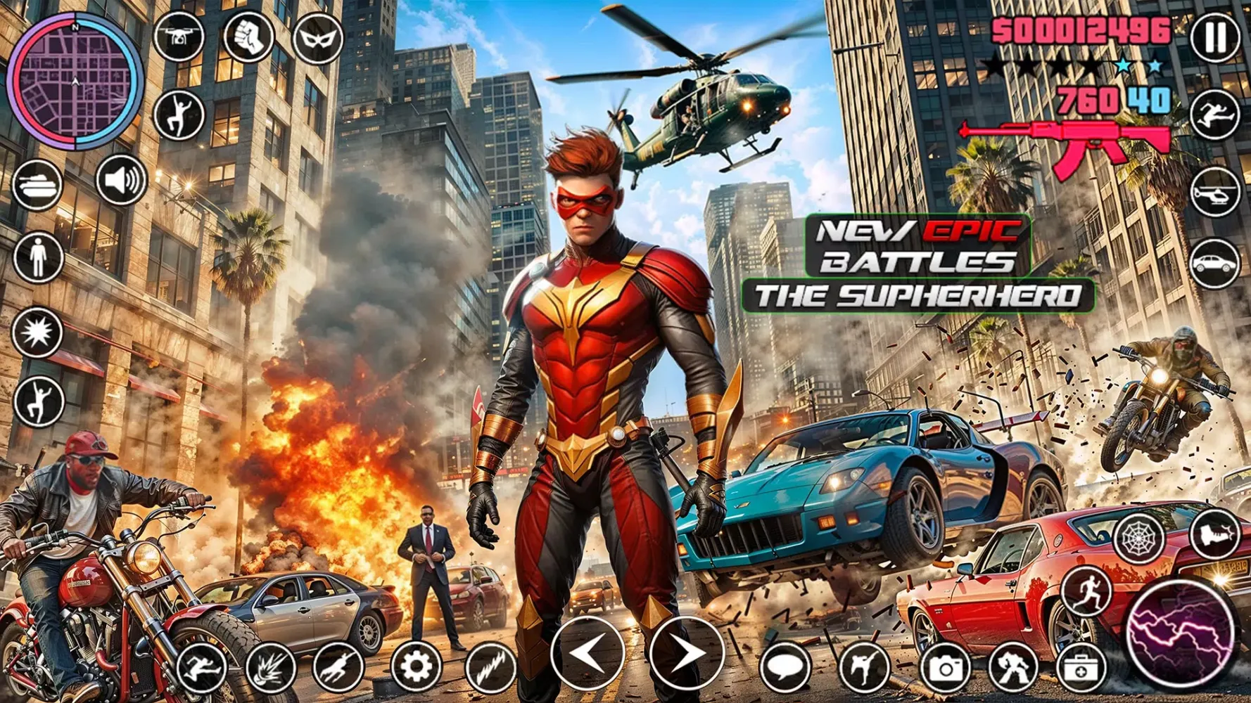 Superhero Open World Rope hero Screenshots