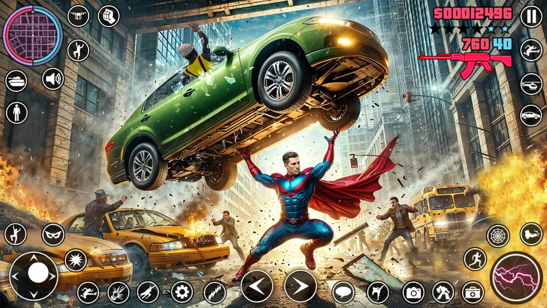 Superhero Open World Rope hero Screenshots