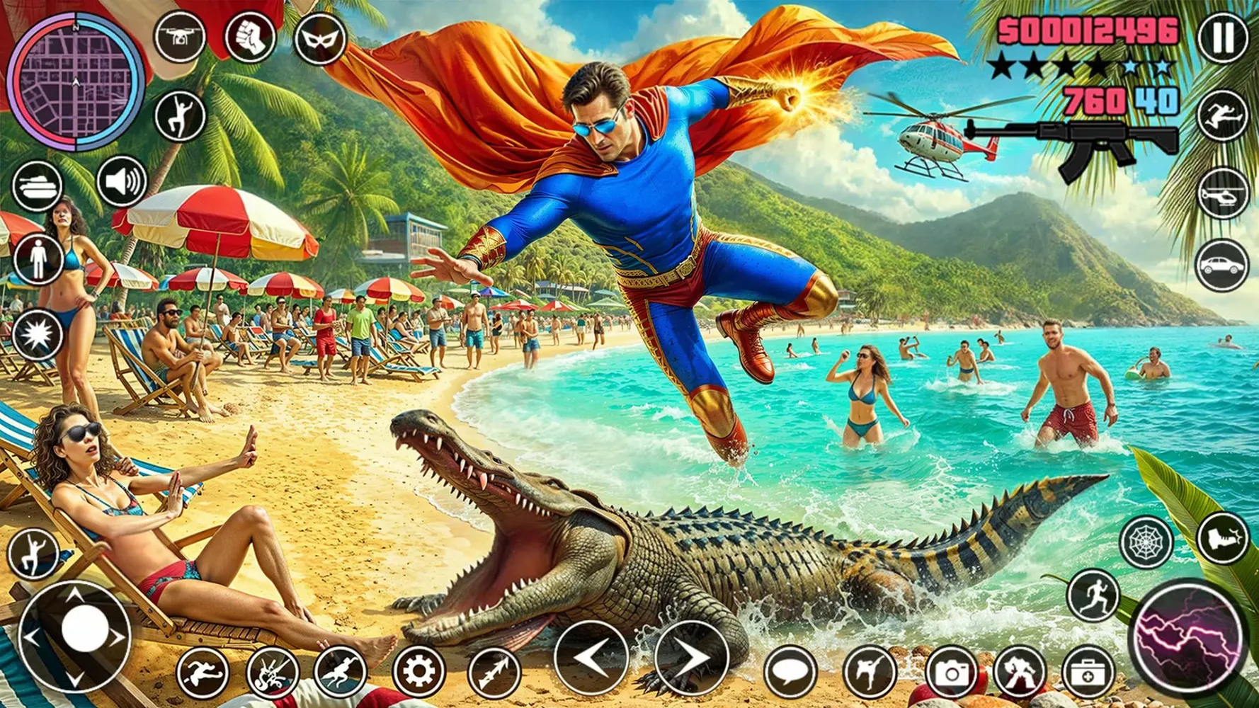 Superhero Open World Rope hero Screenshots