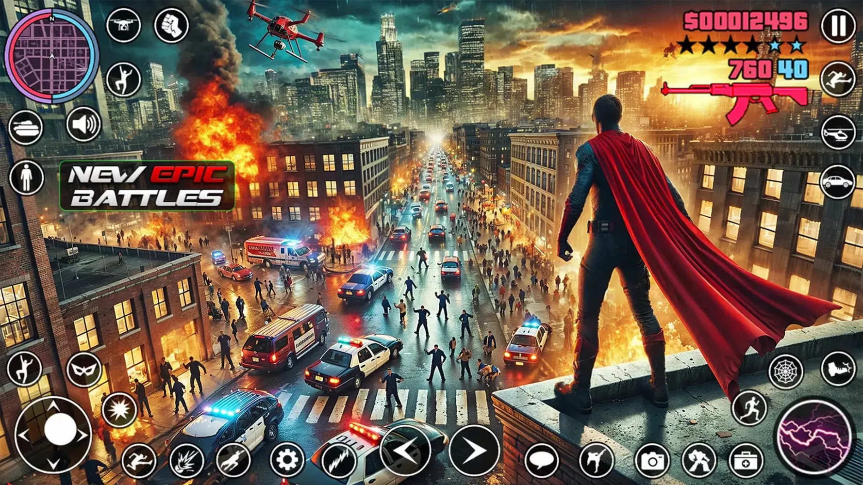Superhero Open World Rope hero Screenshots