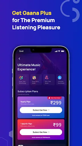 Gaana: MP3 Songs, Music Player應用截圖