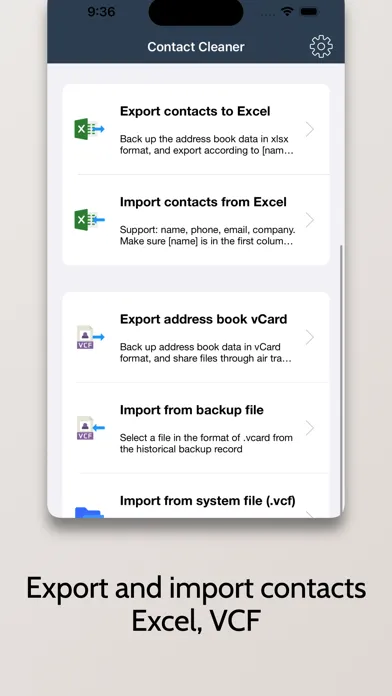 Zrzuty ekranu Contacts Manager-Fast