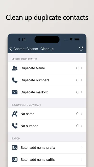 Zrzuty ekranu Contacts Manager-Fast