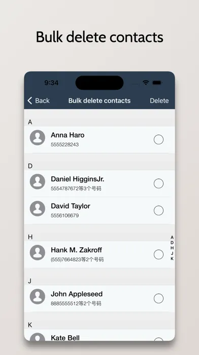 Zrzuty ekranu Contacts Manager-Fast