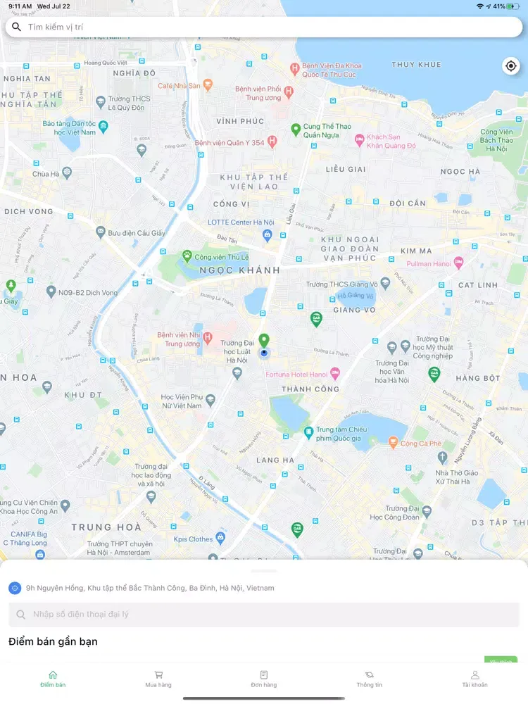 Capturas de tela do Bán lẻ GAB iPad 
