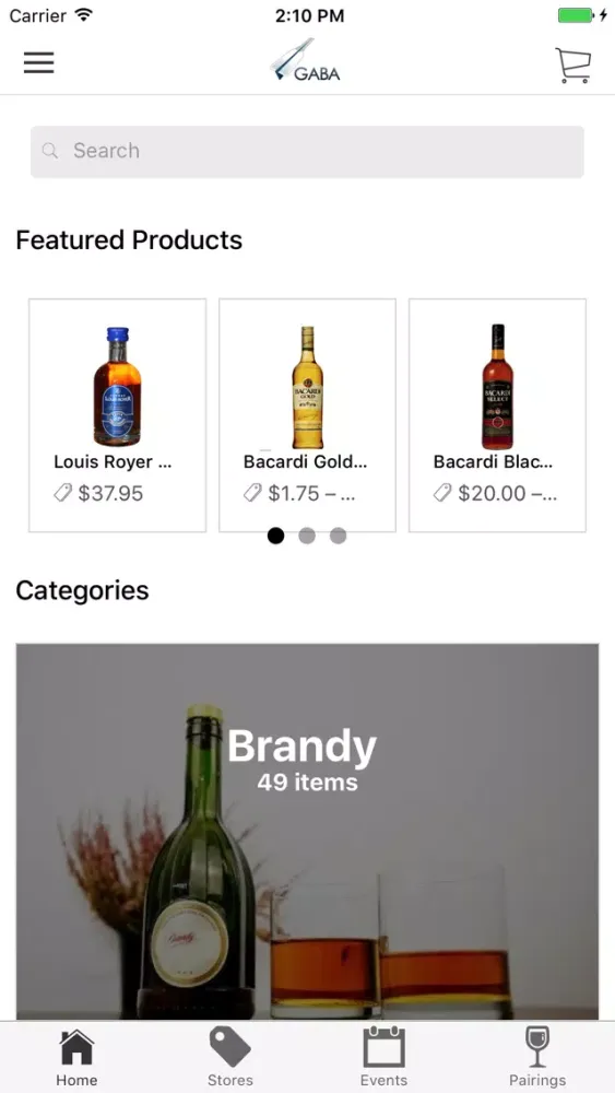 Zrzuty ekranu Gaba App Mobile