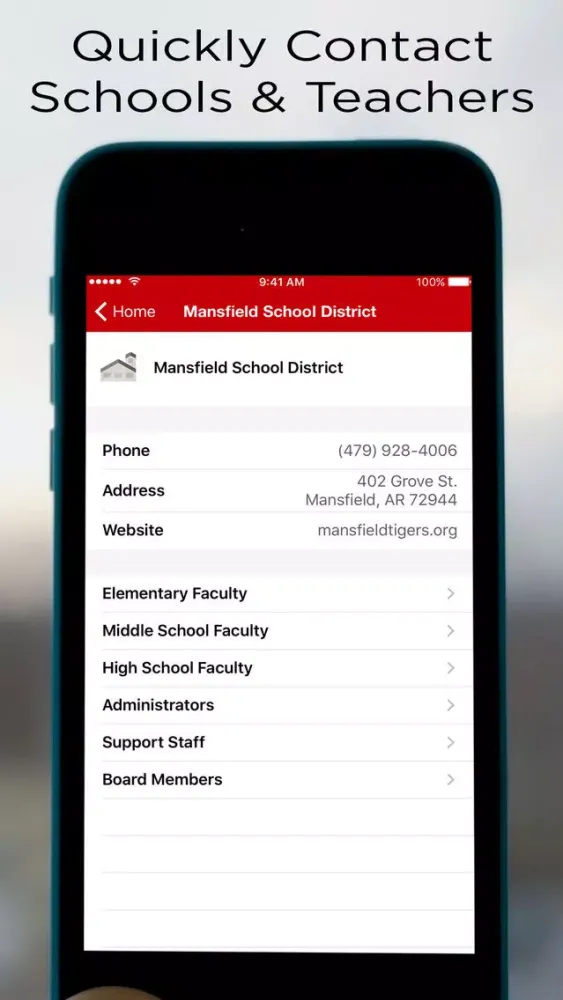 Capturas de tela do Mansfield School District