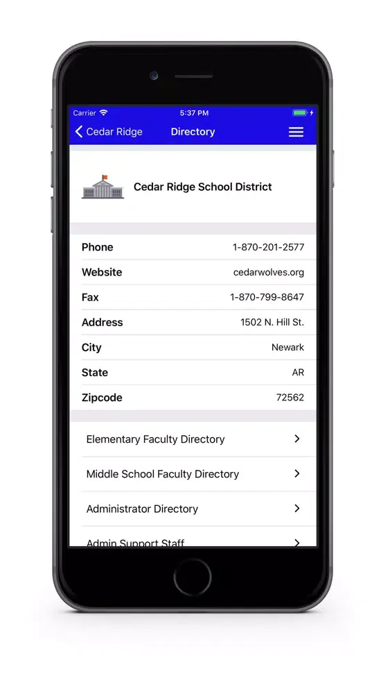 Cedar Ridge Public Schools Screenshots