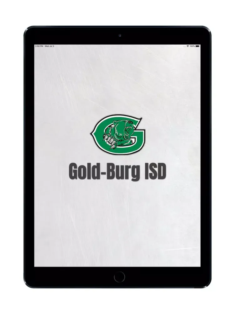 Tangkapan skrin Gold-Burg ISD Texas iPad 