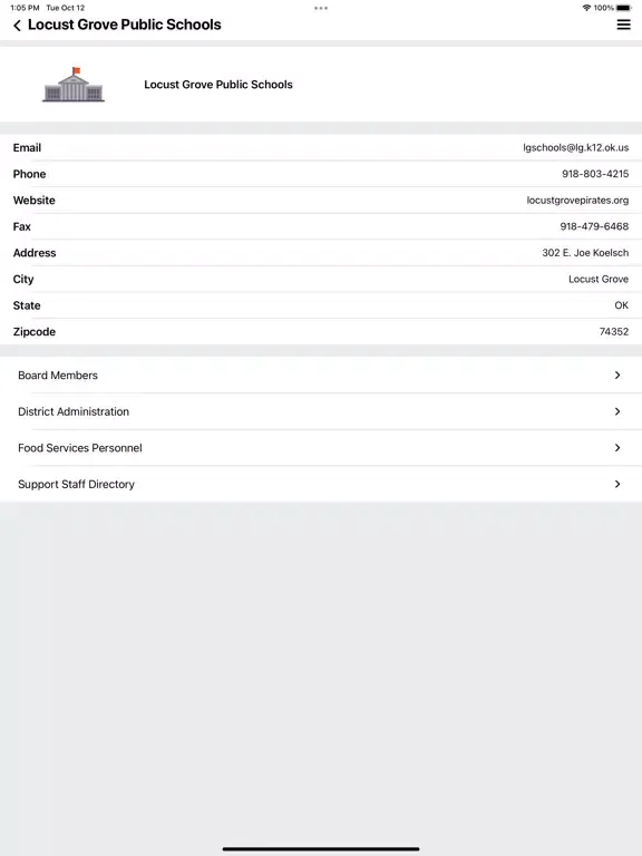 Locust Grove Public Schools iPad  스크린샷