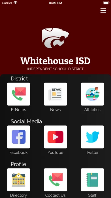 ภาพหน้าจอของ Whitehouse ISD
