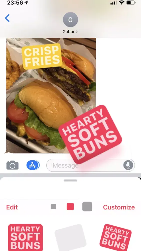 Ảnh chụp màn hình của Texty Stickers