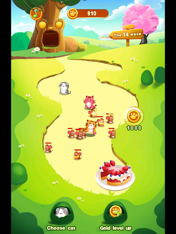 Screenshot di Cats and Mouse Battle for Cake iPad 