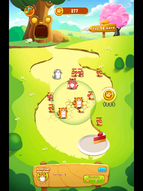 Screenshot di Cats and Mouse Battle for Cake iPad 