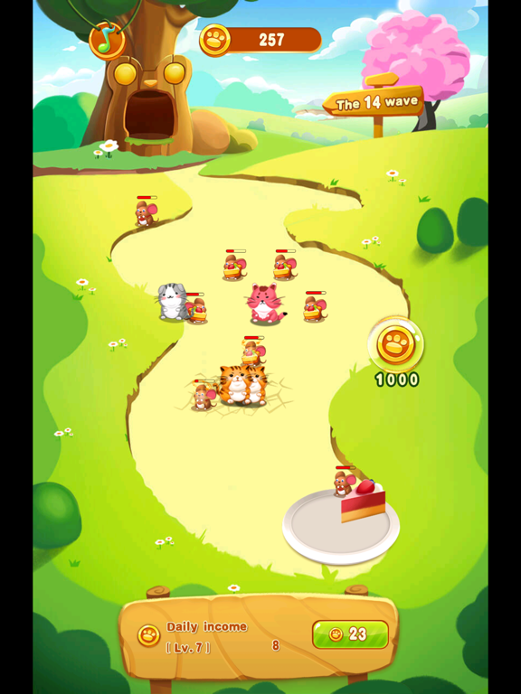 Screenshot di Cats and Mouse Battle for Cake iPad 