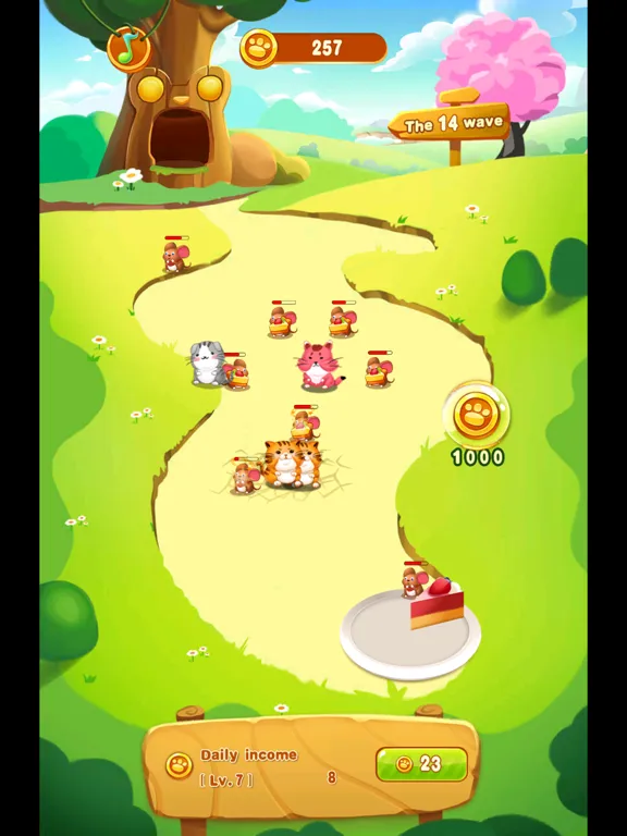 Captures d'écran de Cats and Mouse Battle for Cake iPad 
