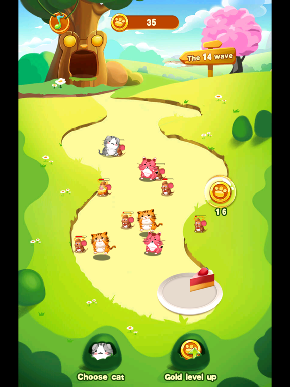 Screenshot di Cats and Mouse Battle for Cake iPad 
