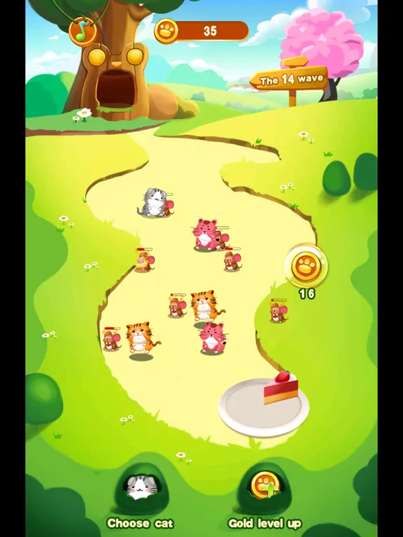 Captures d'écran de Cats and Mouse Battle for Cake iPad 