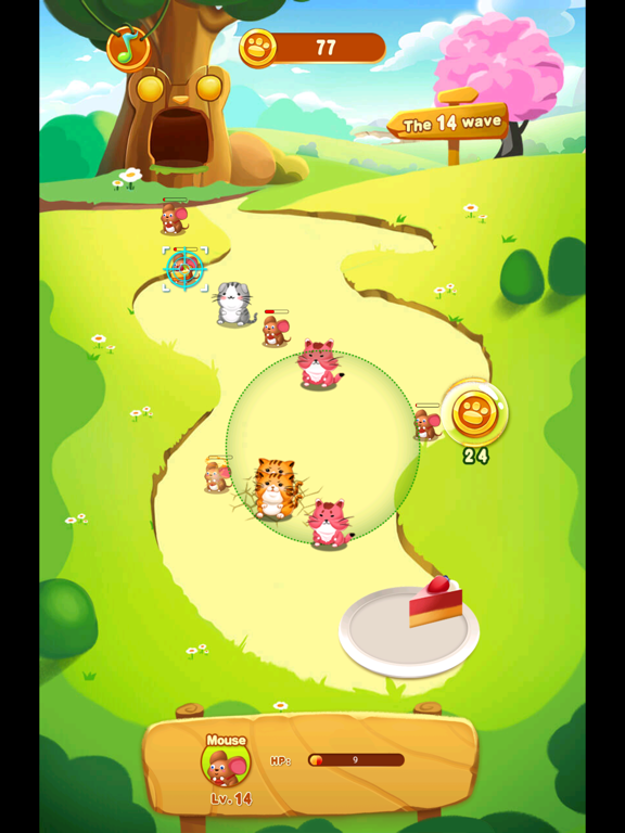 Screenshot di Cats and Mouse Battle for Cake iPad 