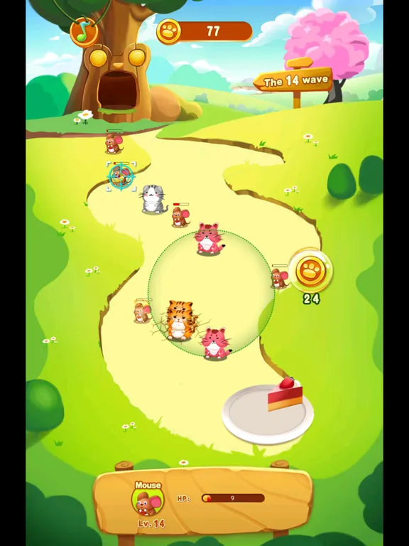 Captures d'écran de Cats and Mouse Battle for Cake iPad 