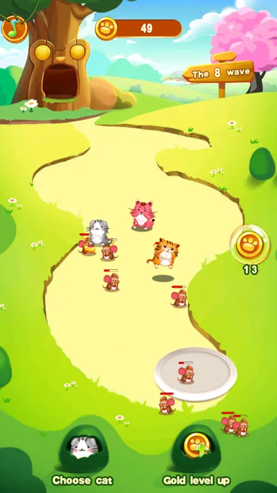 Captures d'écran de Cats and Mouse Battle for Cake