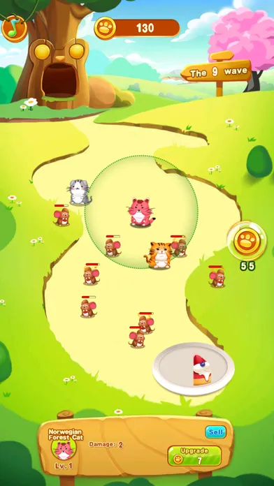 Captures d'écran de Cats and Mouse Battle for Cake