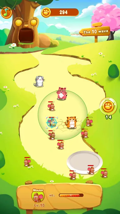 Captures d'écran de Cats and Mouse Battle for Cake