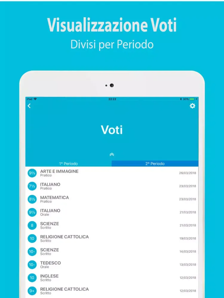 Registro LampSchool iPad  Screenshots
