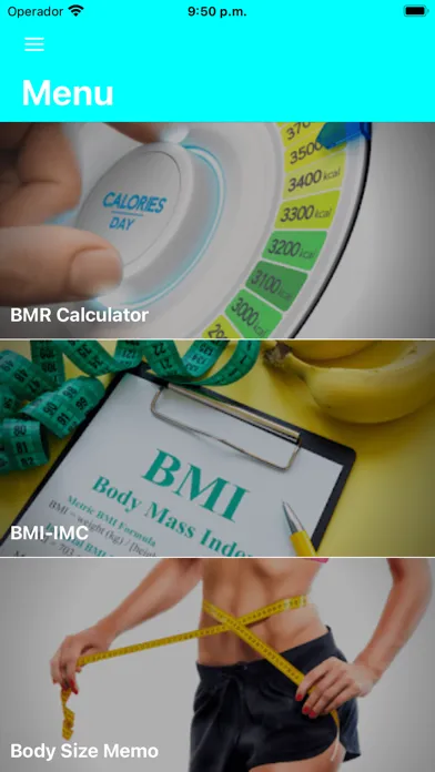 Tangkapan layar BMR Calculator Body Health